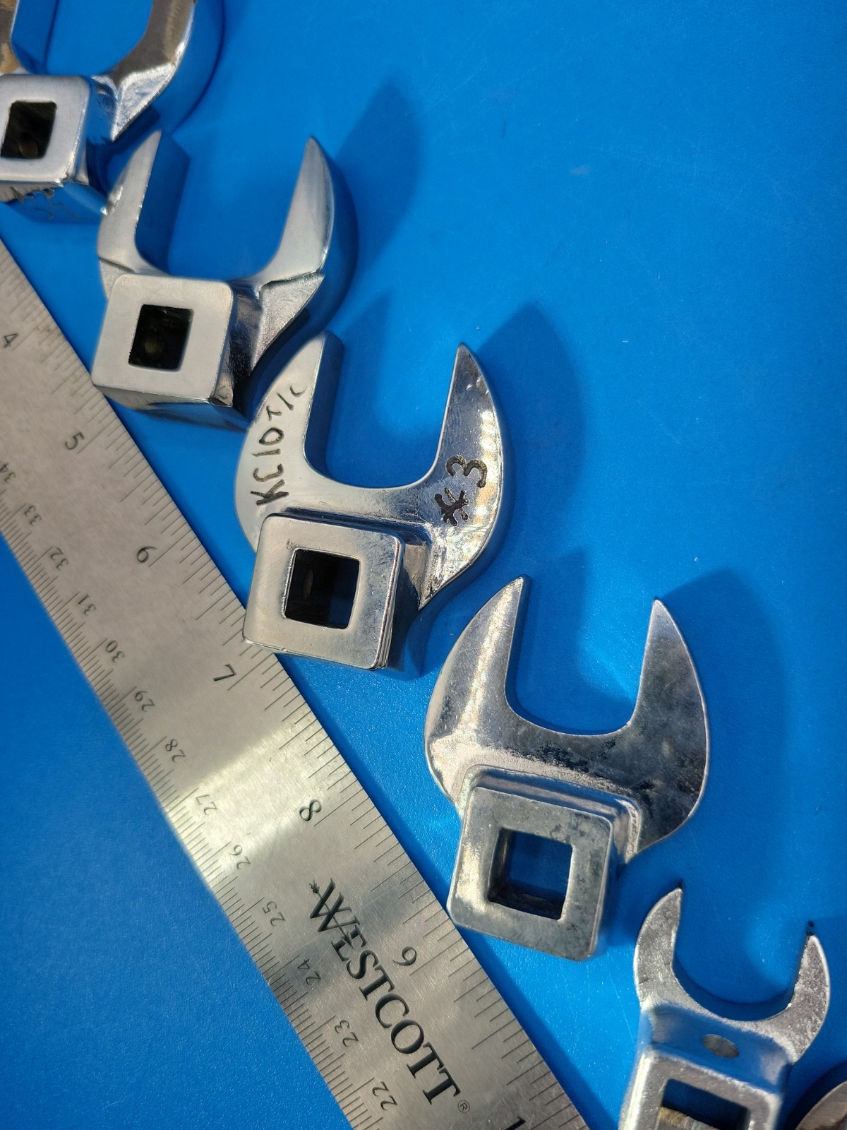 Snap-on Tools Crowfoot Wrench Set ⅜» Drive 7/16″ to 1-3/16″ 8 Pieces USA T-3-4