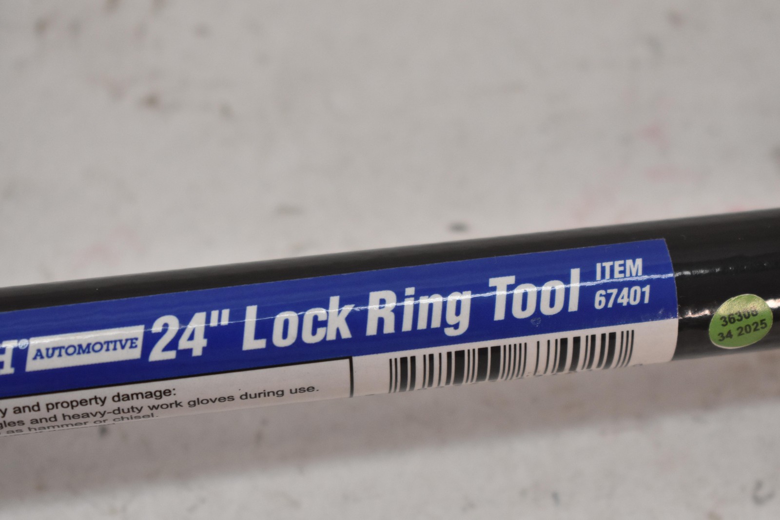Pittsburgh Automotive 67401 24in Lock Ring Tire Iron Black New