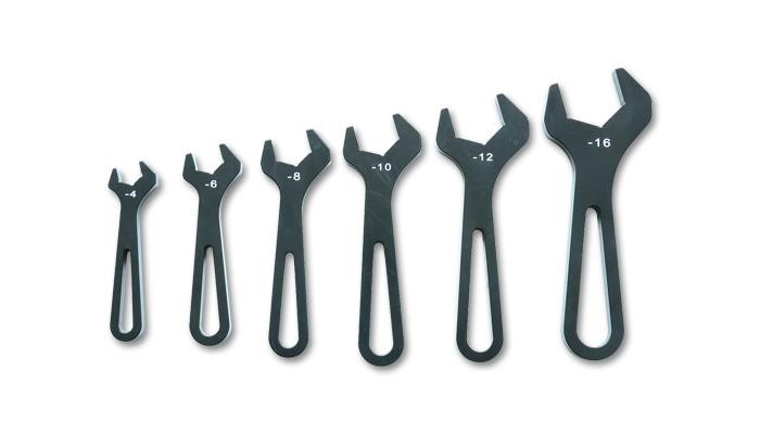 vibrant 20989 AN Wrench Set -4AN to -16AN Black