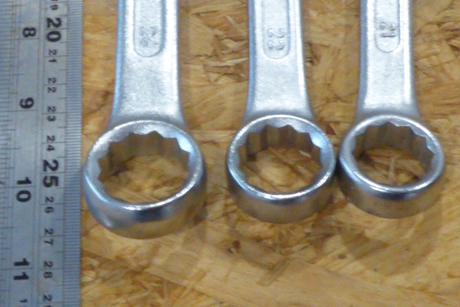DIN 3113A set 15 metric combination spanners 6-24mm see listing for all sizes