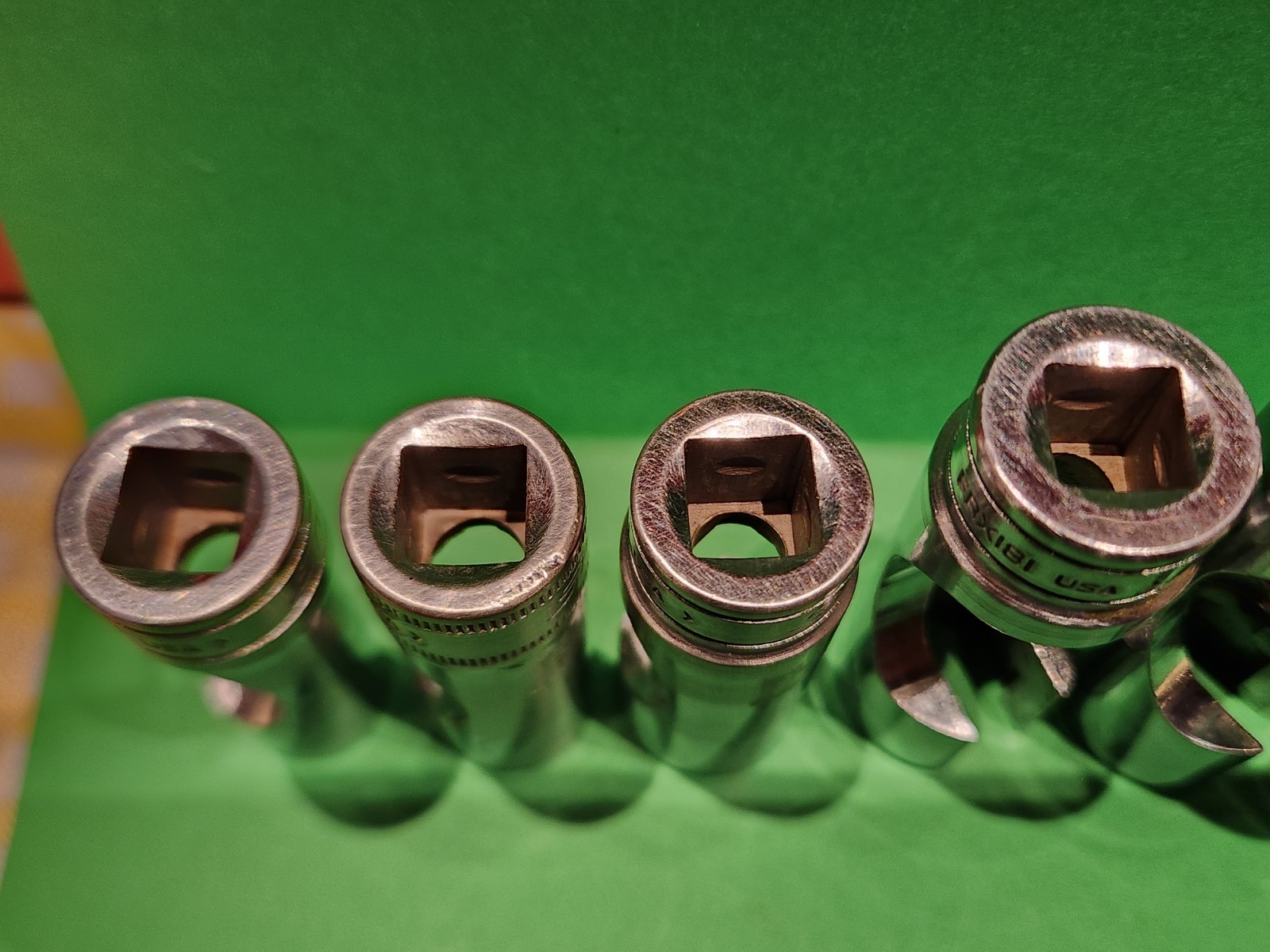 Snap On 7pc 3/8″ Dr. 6-Pt. Deep Flare Nut SAE Socket Set 3/8″-3/4″ 207FRX READ