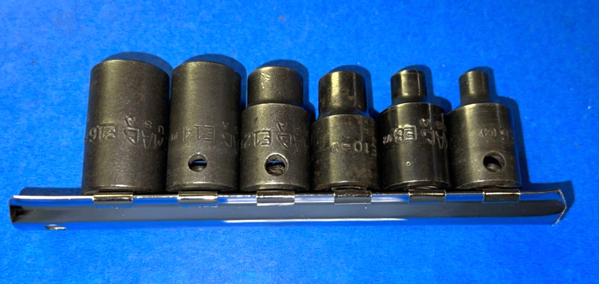 MAC TOOLS 6 PIECE 3/8 DRIVE INSIDE TORX SOCKET DRIVER SET E6-E16