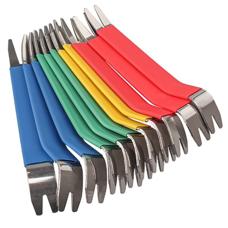 6PCS Car Trim Removal Tool Stainless Steel Two-end Trim Removal Level Pry Tools