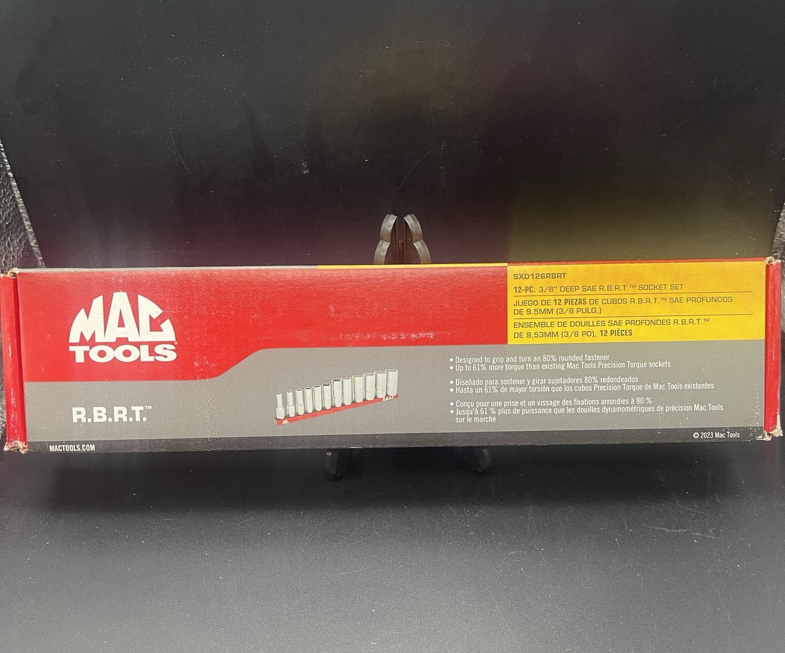 Mac Tools SXD126RBRT 12pc 3/8″ Drive Deep SAE RBRT Socket Set 1/4″-15/16″