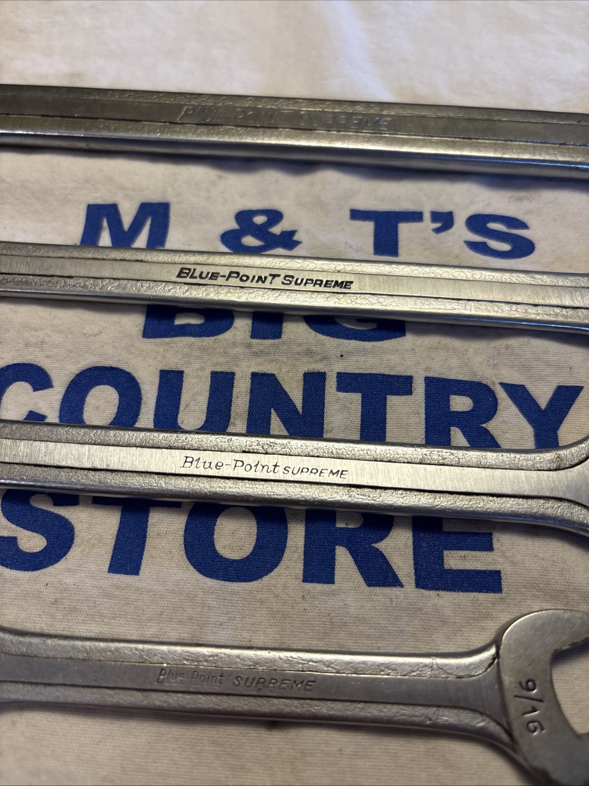 Blue-Point USA Supreme 5pc Double Open End Wrench Set 7/16″ to 1-1/8″ S Series