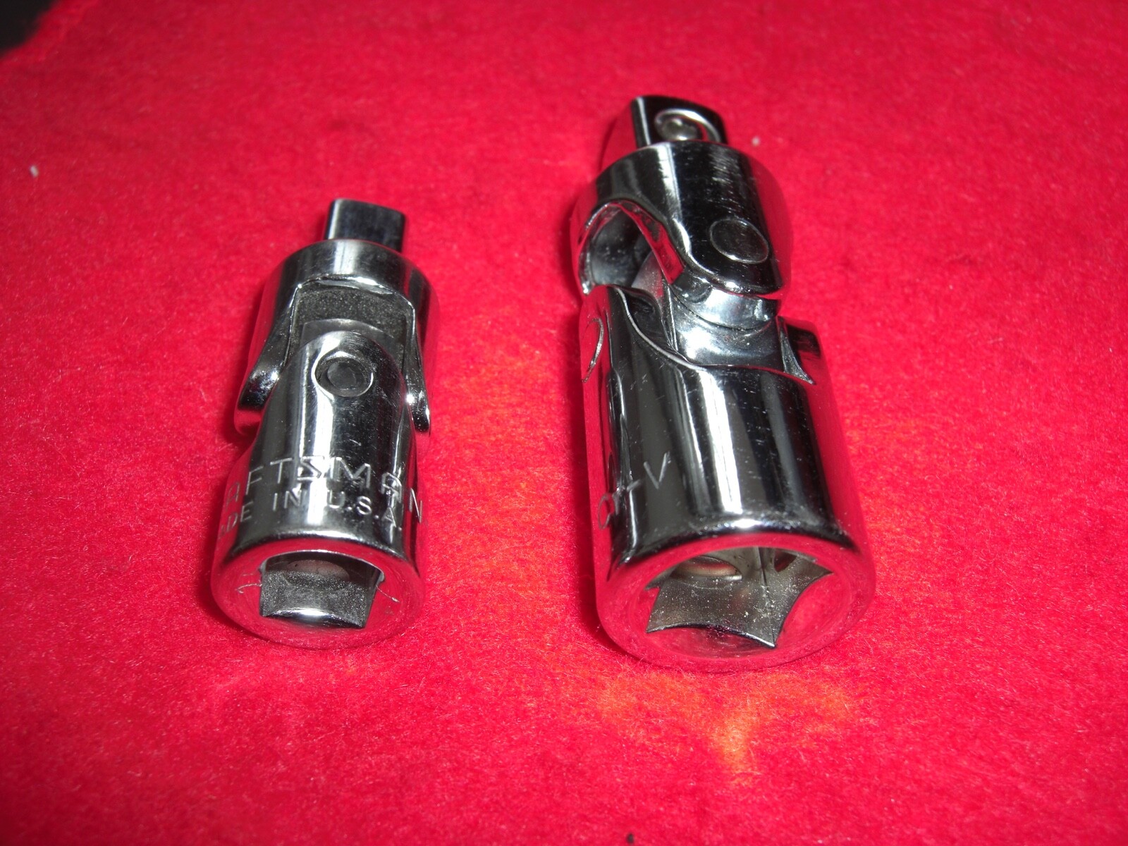 Stanley / Craftsman 2 pc universal swivel set 1/2 and 3/8 dr. excellent cond!