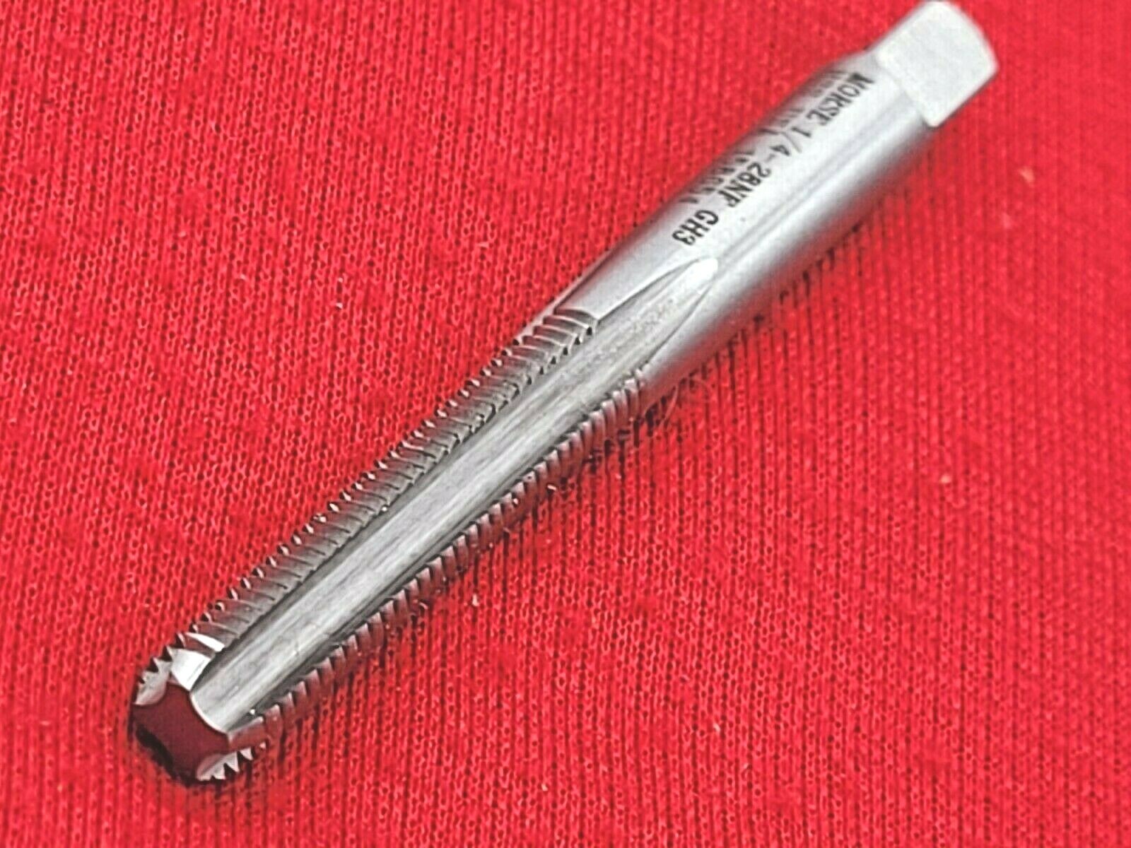 1/4-28 Bottom Tap HSS NF Morse MT3732611 Hand Tap 4FL GH3 USA