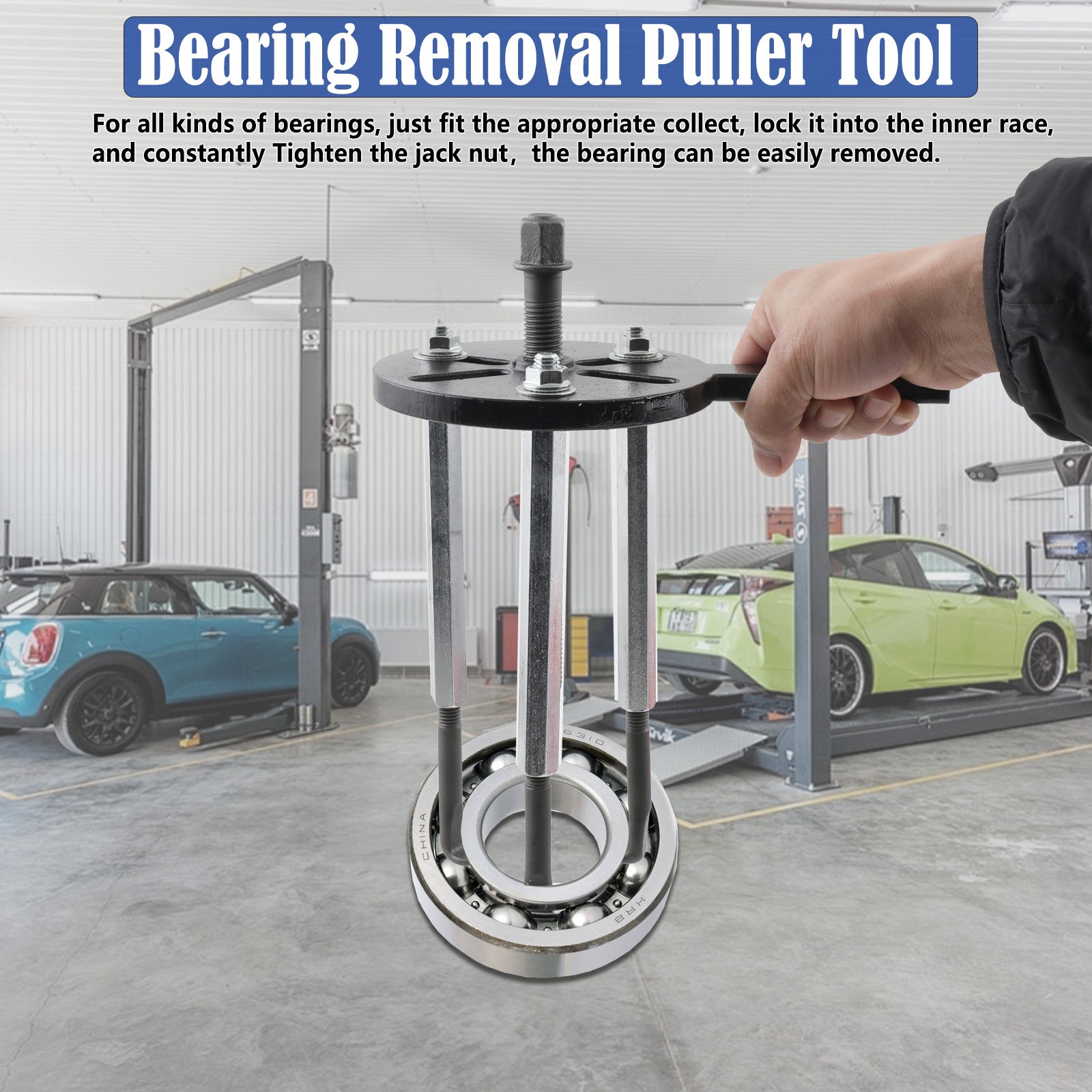 Bearing Disassembly Puller Inner Hole Puller Removal Tool Three-jaw Puller Set