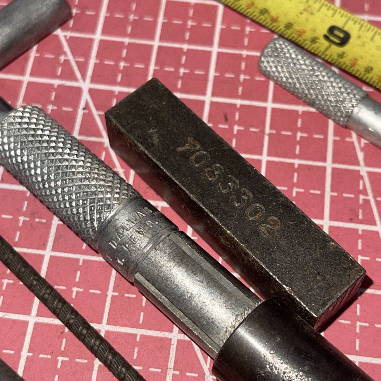 Machinist USA Micro Tool Lot Vintage Knurled MAYHEW General Textron Punch Screw