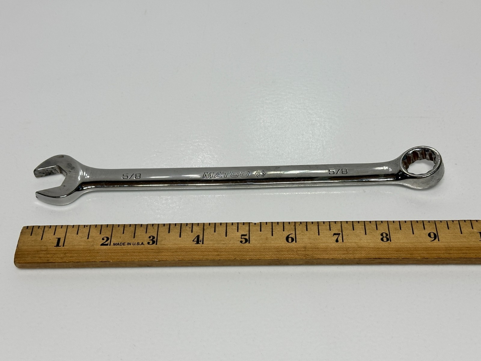 Matco Tools USA RCL202 5/8″ Long Chrome Combination Wrench, 12 Point