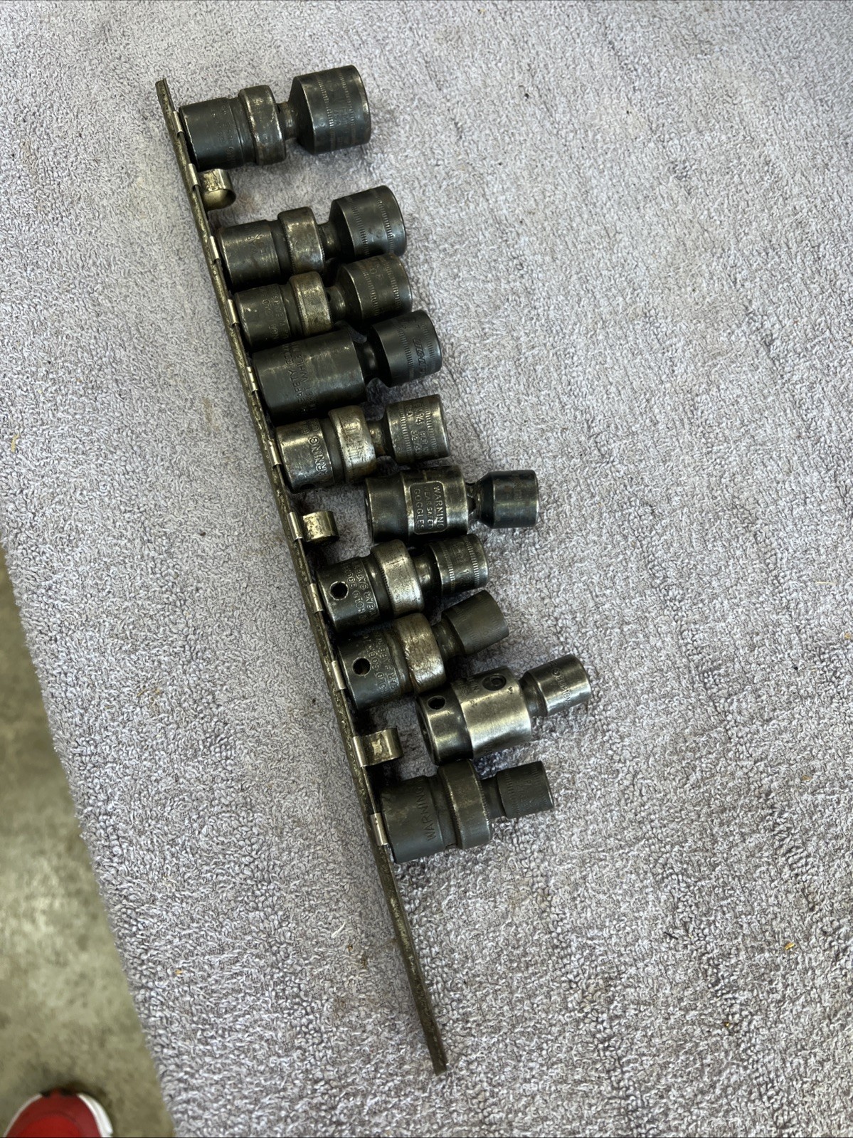 Vintage Snap-on 3/8″ Drive Metric 6pt Swivel Impact Socket Set 10pc USA 2-MATCO