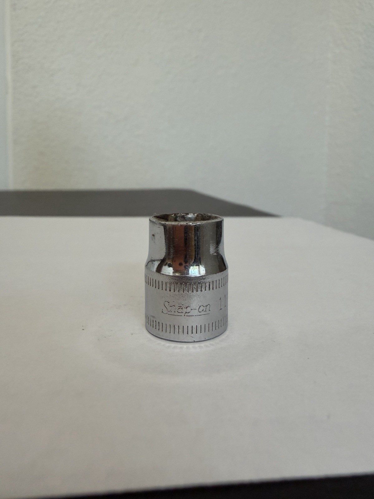 Snap-on Tools FSM111 3/8″ Drive 6pt Point Metric 11mm Shallow Socket USA