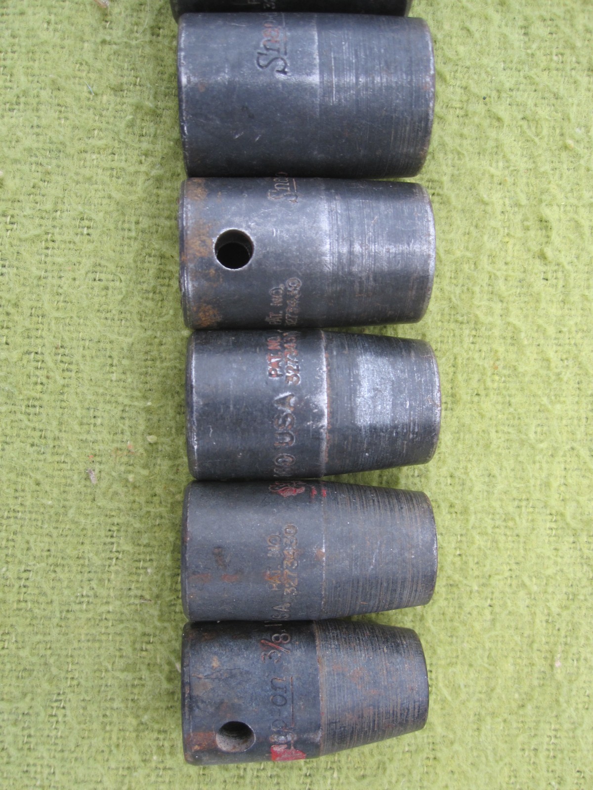 Snap-on 1/2″ Drive 11pc SAE Inch 6pt Deep Socket Set 3/8 to 1 in USA