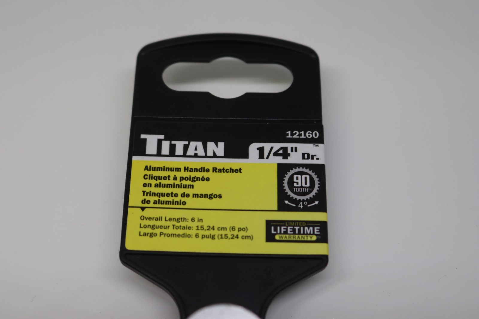 Titan 1/4″ Drive X 6″ Sealed Head Aluminum Ratchet Model 12160 – Blue