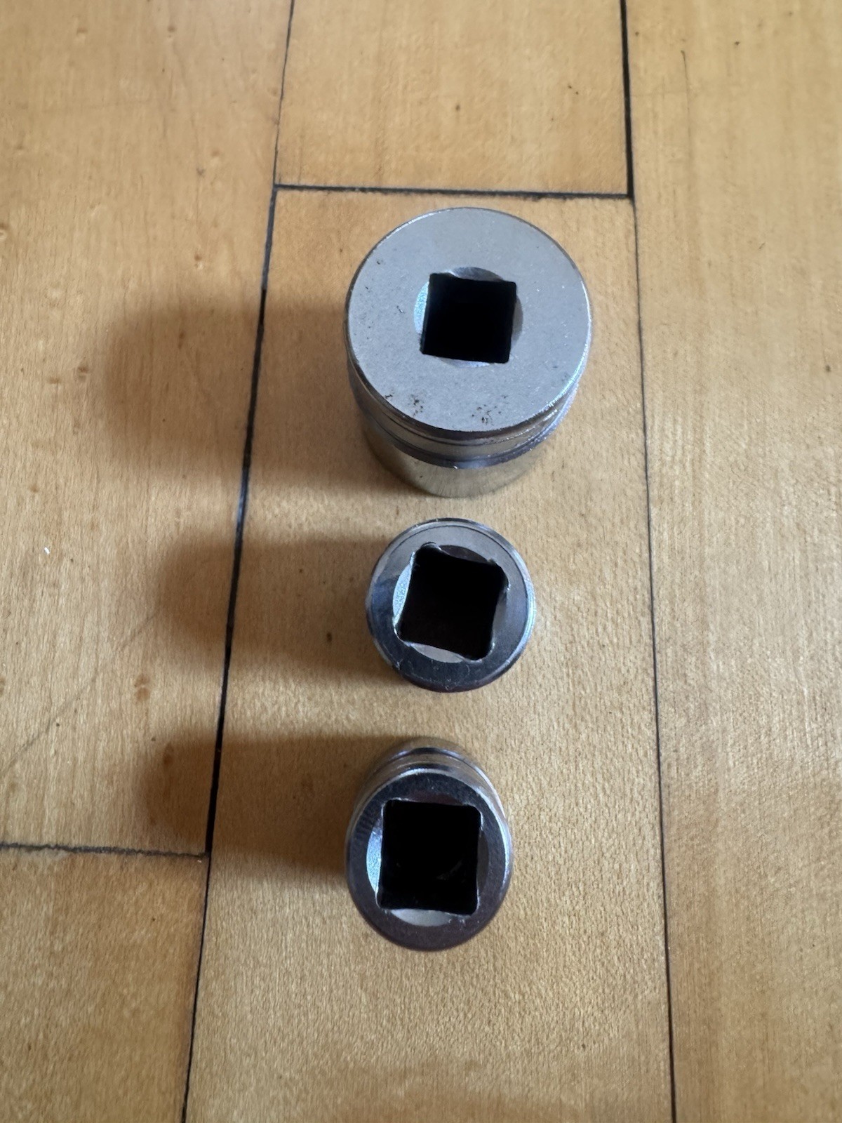 Snap-On Lot Of 3 chrome 3/8 Drive Sockets