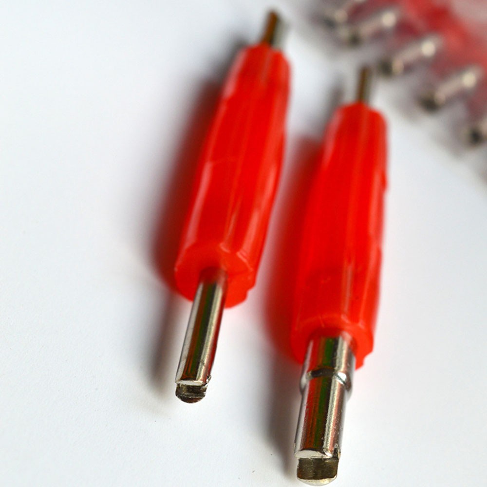 Red Silver Wrench Pneumatic Valve Core Extractor Motorcycle Truck Repair Tools