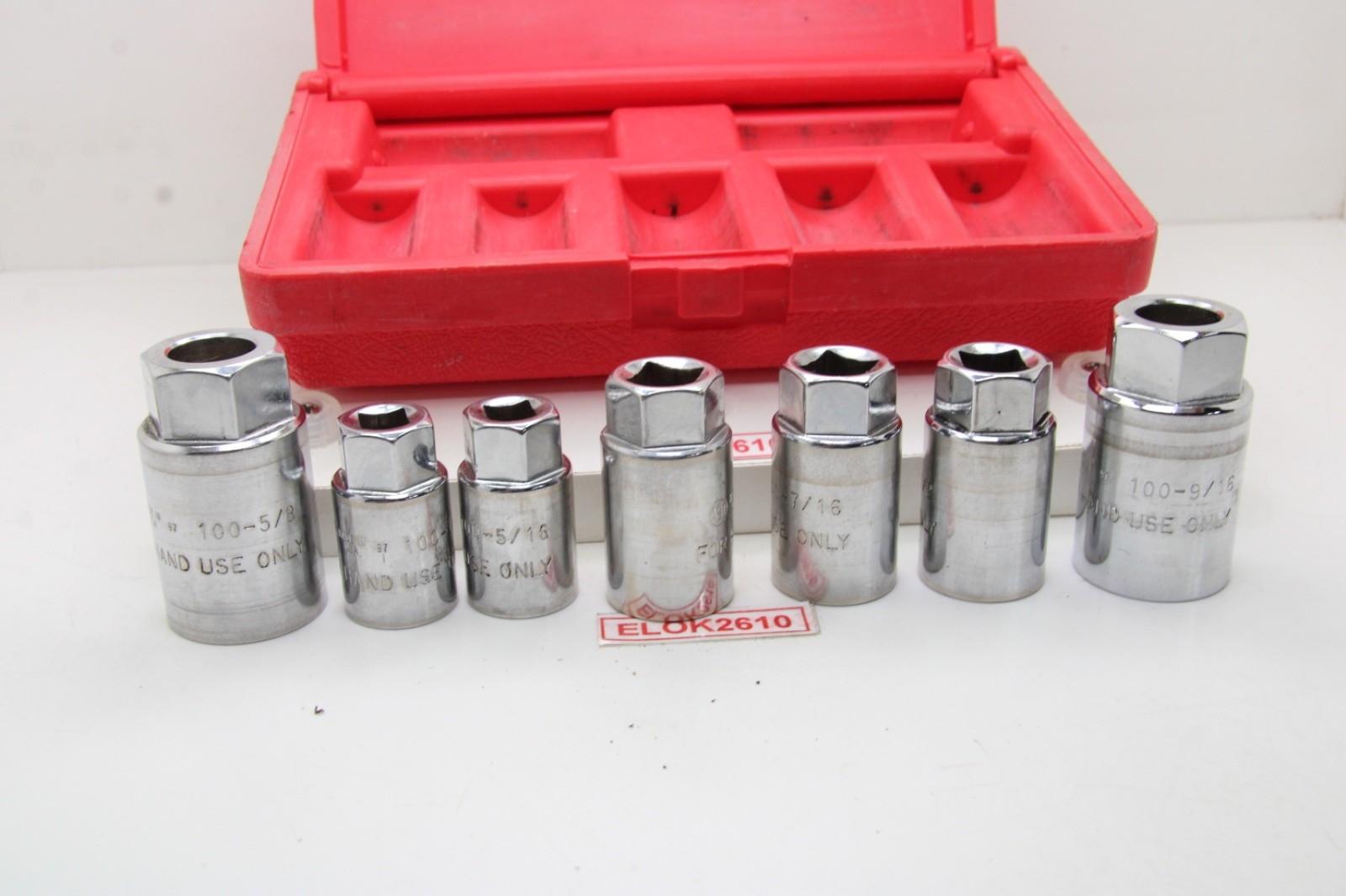 AST Tools 7 Piece SAE Chrome Standard Size Stud Puller/Remover Socket Set USA