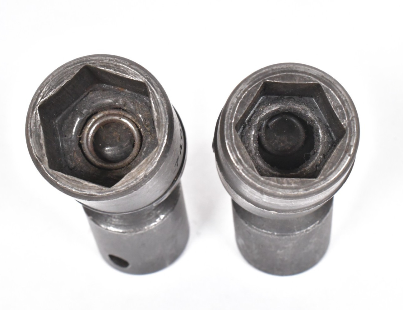 2x Vtg PROTO 1/2″ Drive Flex Sockets Hex 6-Point 11/16″ & 13/16″ Made in USA VGC