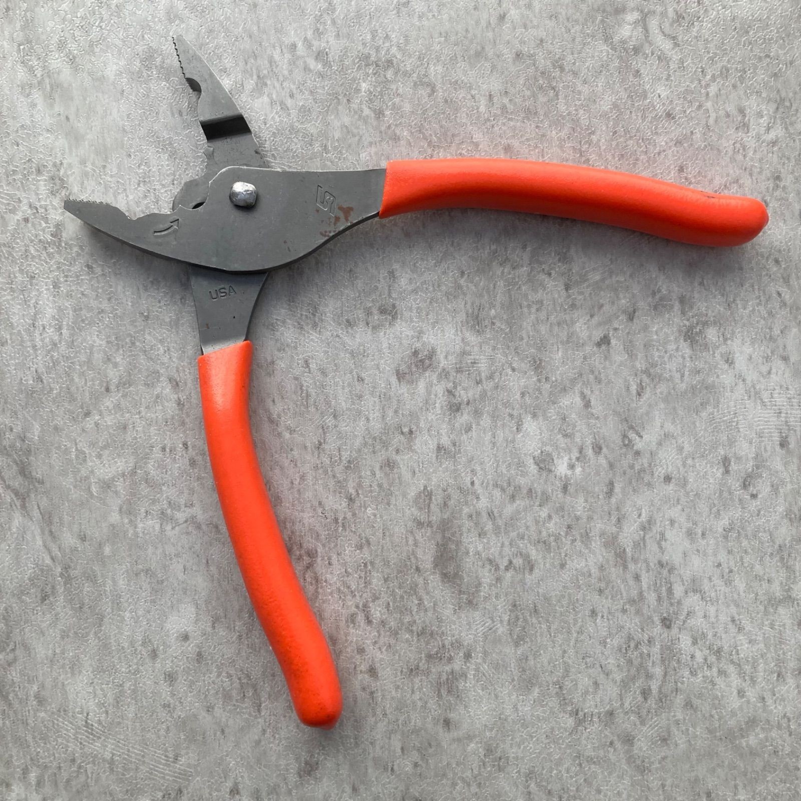 Snap-on HJ47ACF 8″ Talon Grip FlankJaw Slip-Joint Pliers Orange 8″ Length