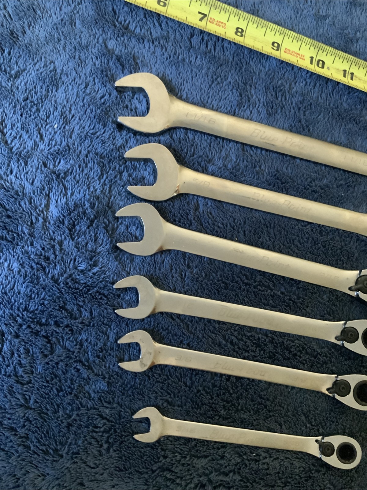 Blue Point Ratcheting Wrench Set, Sae, 6pc….see Pics…bbbb