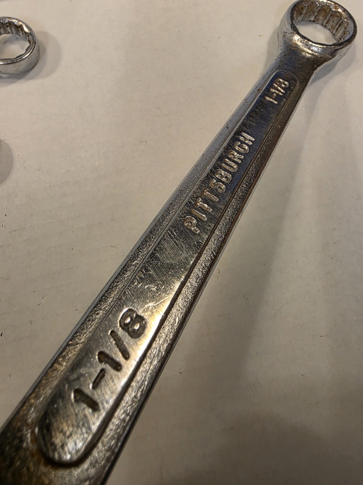 Pittsburgh Combination Wrench Set 14 Peice Raised Panel 12 Point 15 Degree
