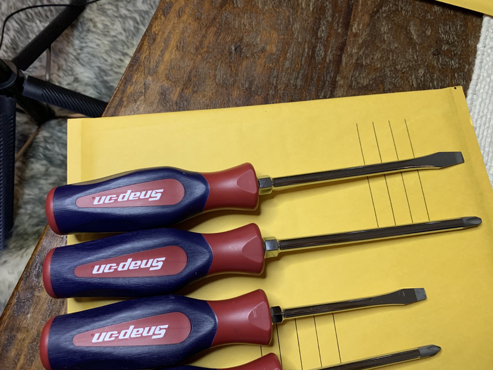 Snap On 7 Piece Screwdriver Set SHDX60R Red/Blue