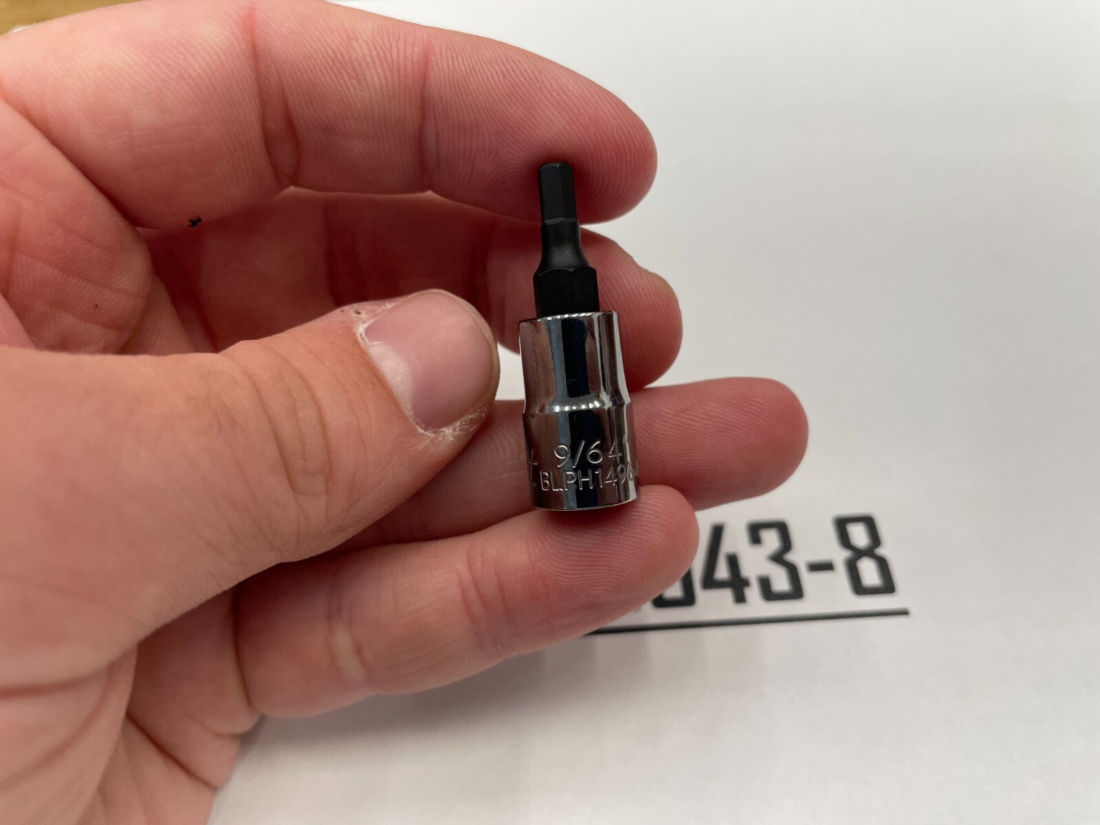 Blue-Point Tools NEW 1/4″ Drive 9/64″ SAE Hex Bit Socket BLPH14964