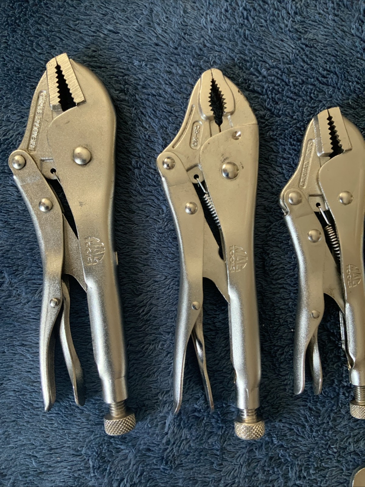 Mac Tools 9pc Locking Pliers/ Vice Grips….all Work….see Pics….