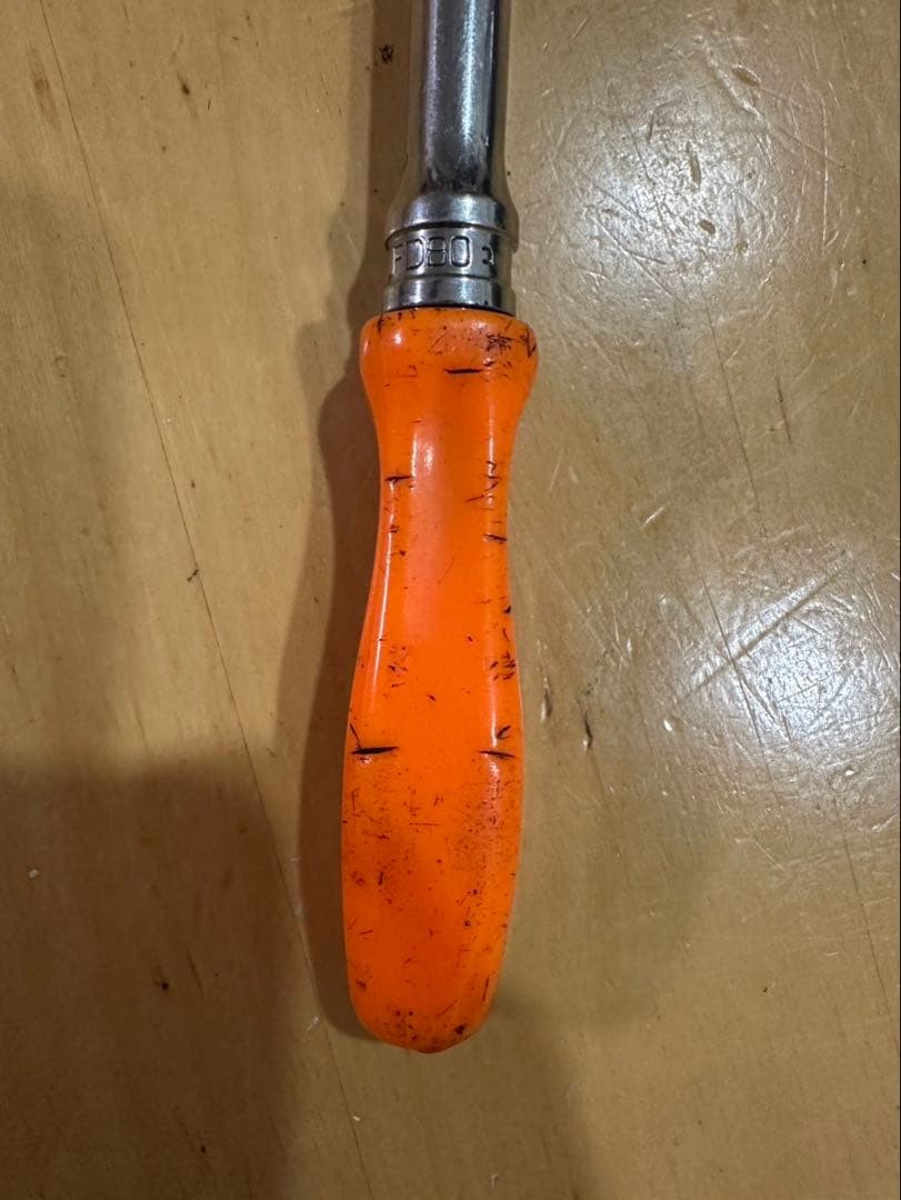Snap-on 3/8″ Flex Ratchet Handle FHLFD80 Oange hard Grip