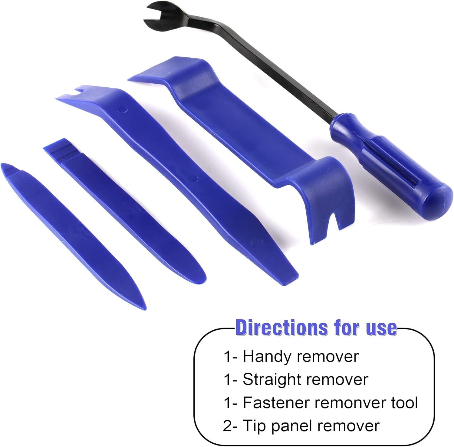 5PCS Car Removal Tools Fastener Pry Clamps Upholstery Clip Panel Install Repair