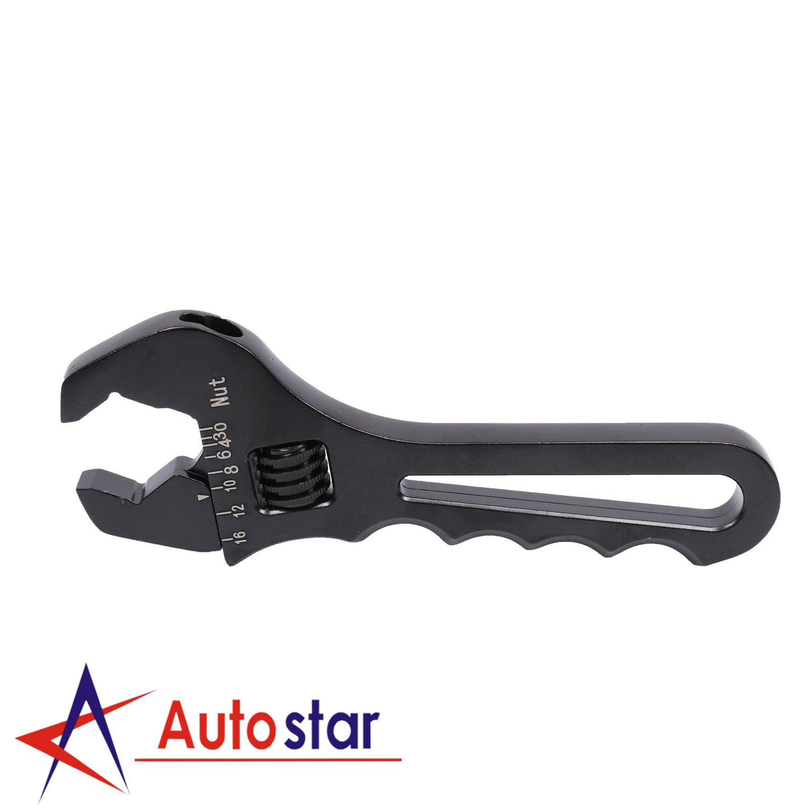 3AN To 16AN Adjustable Wrench Black Aluminum Tool Spanner For Hose End Fitting