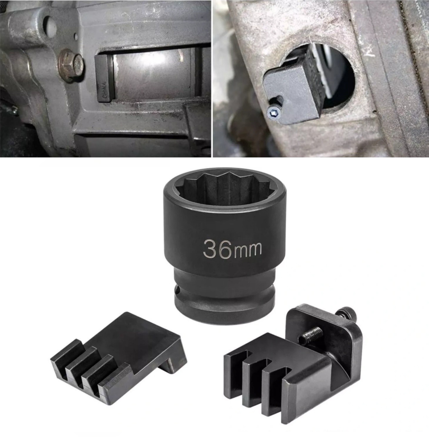 36mm 22100 Flywheel Locking Tool for 6.6L Duramax Socket 2500 3500 4500 5500