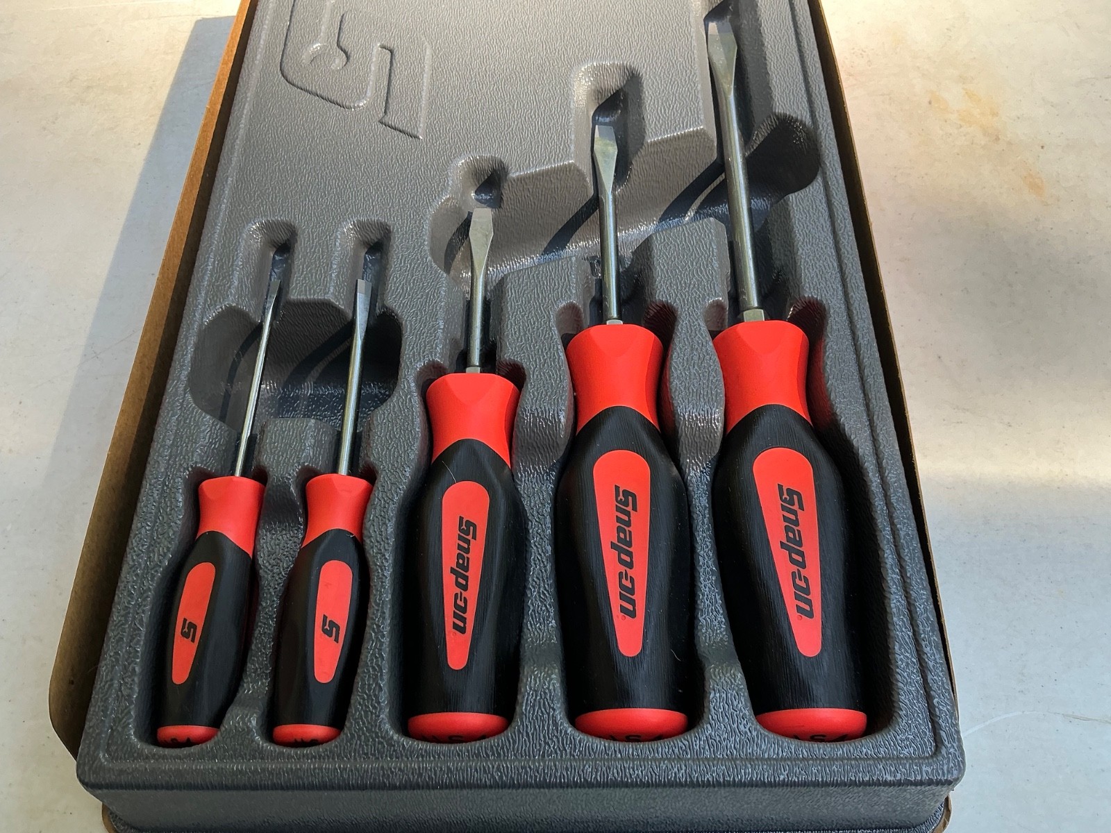 Snap-on Tools 10pc ORANGE Soft Grip Phillips & Flat Head Screwdriver Sets
