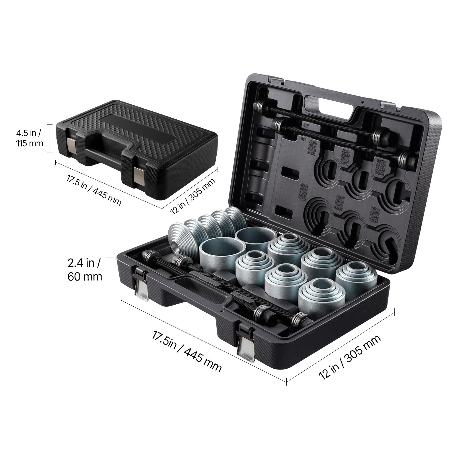 Uimoso 36 PCS Pull & Press Sleeve Kit for Bush Bearing Removal and Installation