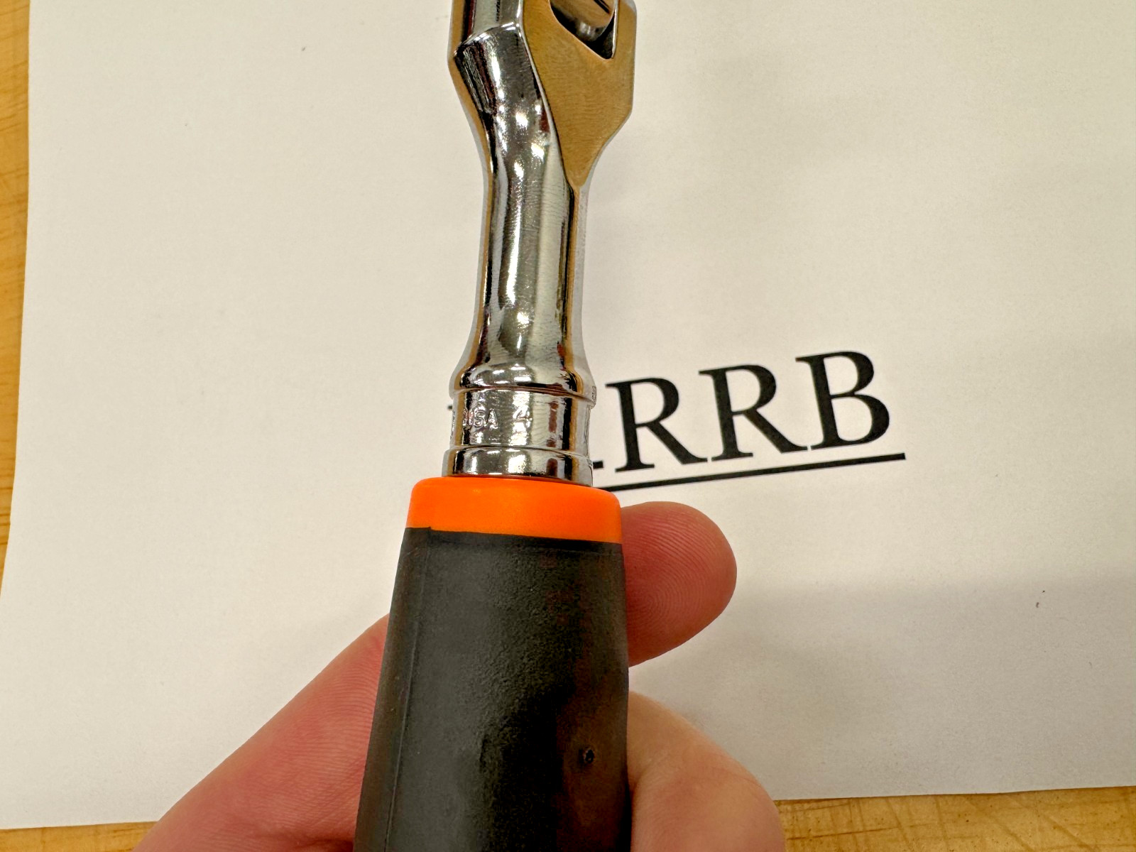 Snap-on Tools USA NEW 3/8″ Drive 100 Tooth ORANGE Soft Grip Flex Ratchet FHF100O