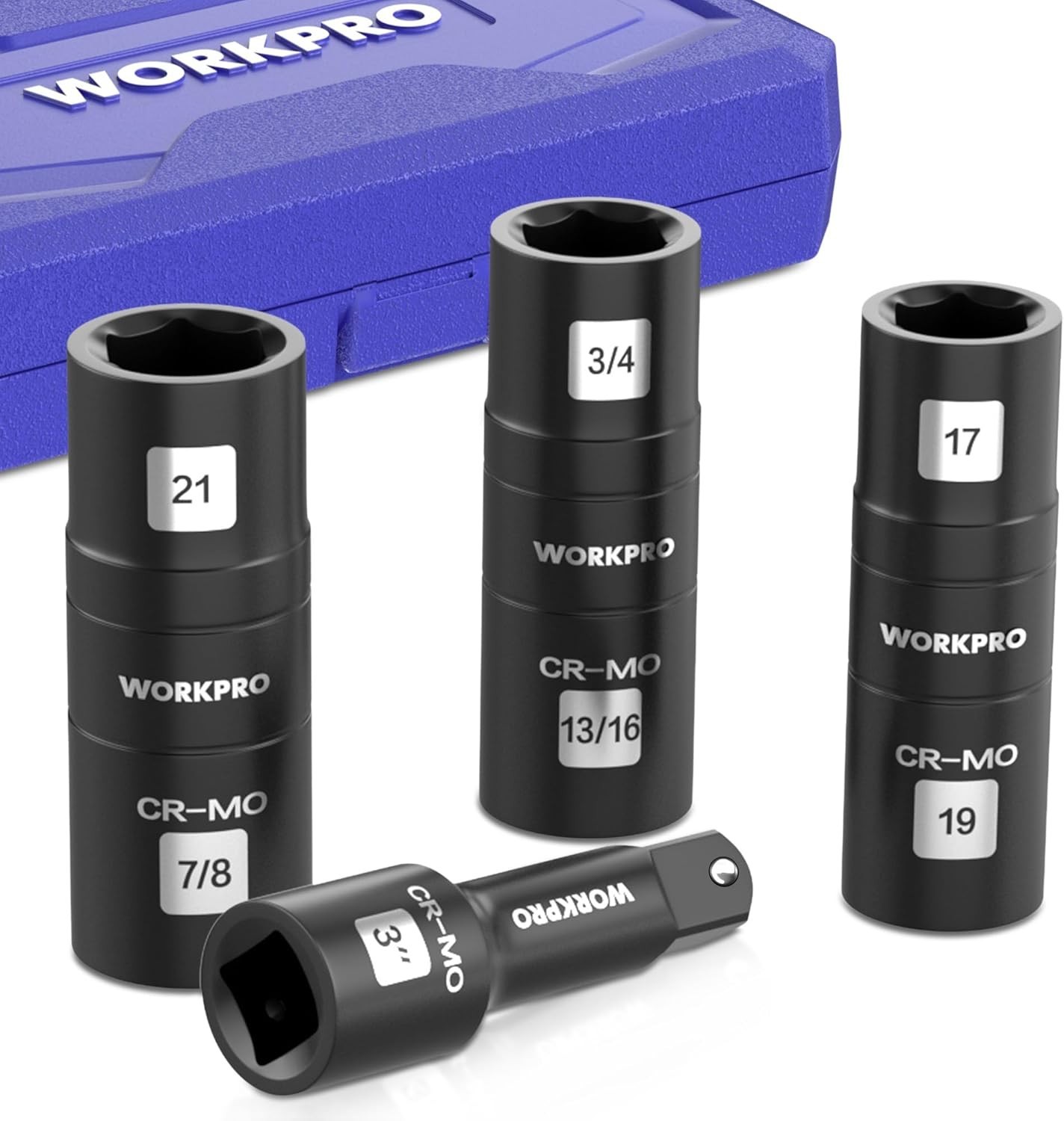 Compact 4PC Impact Socket Set in Storage Case – High Strength & Organized Design