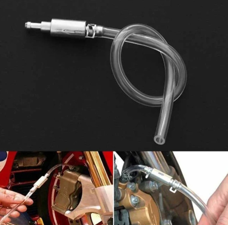1pcs Hydraulic Clutch Brake Bleeder Hose One Way Valve Tool Kit Car Adapter