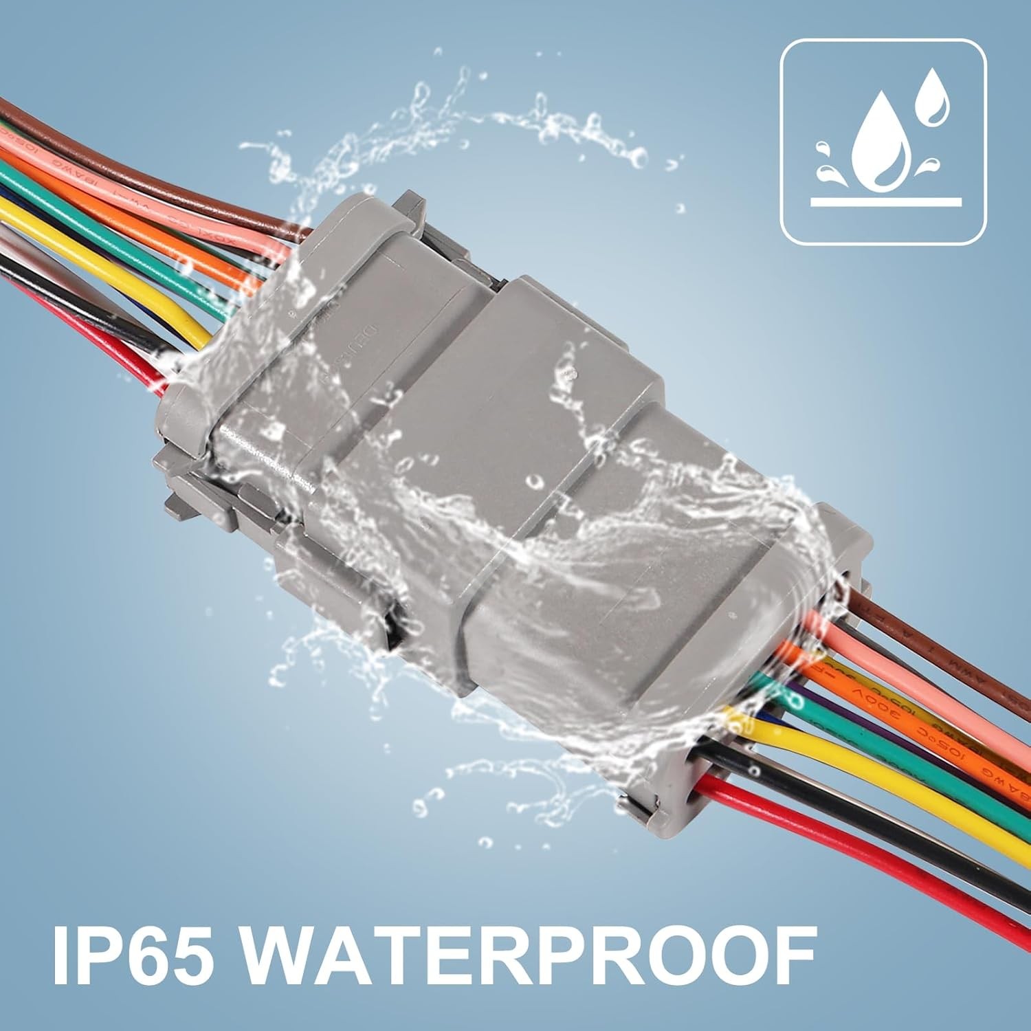 2 Pair 12 Pin Connector Wiring 12 Wire Way Waterproof Automotive 12 pin