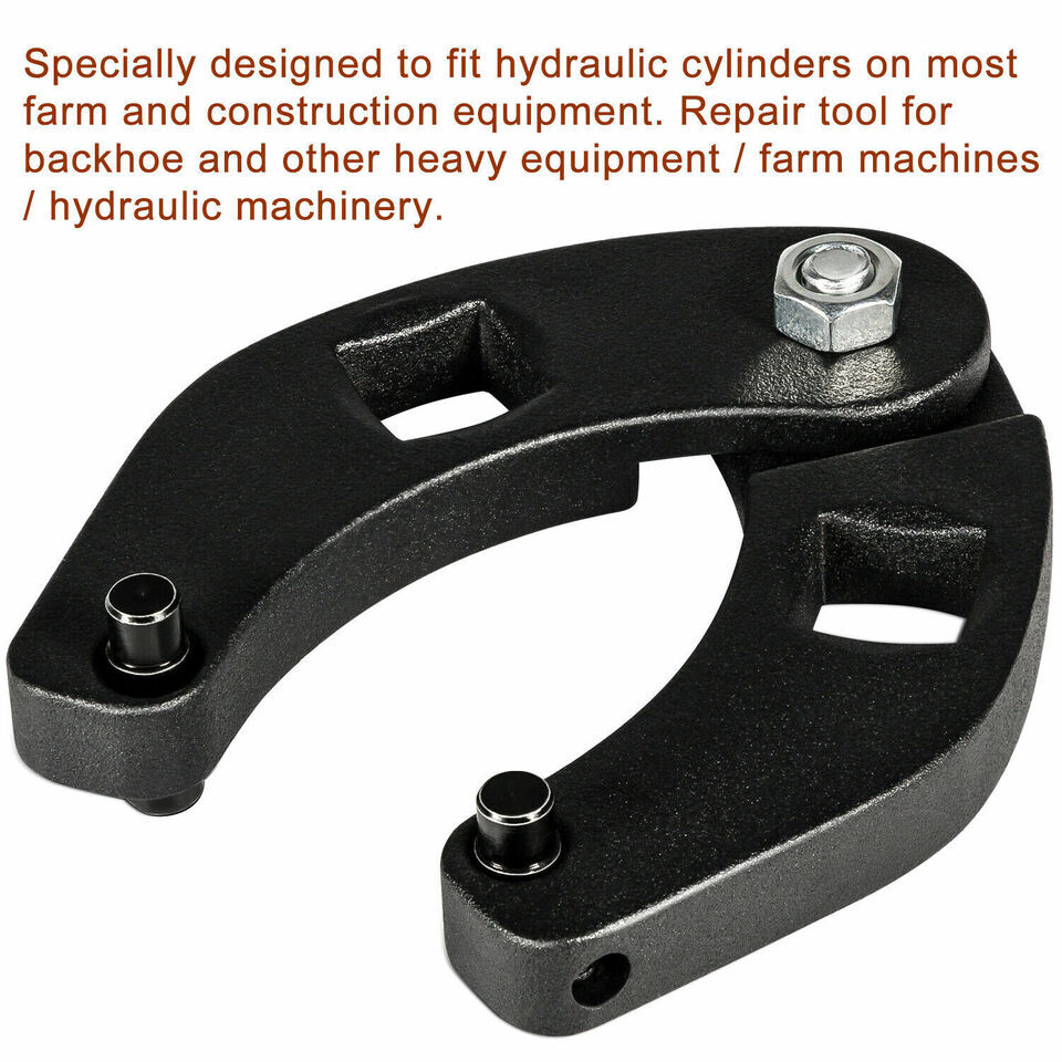 Steel 7463 Small Adjustable Gland Nut Wrench Repair Tool for Hydraulic Cylinders
