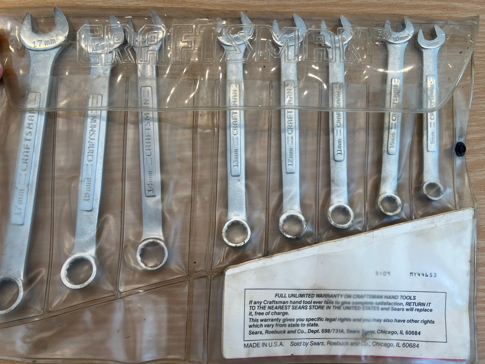 *Read description* Vintage Craftsman 8-Piece Metric Wrench Set 9- 17mm