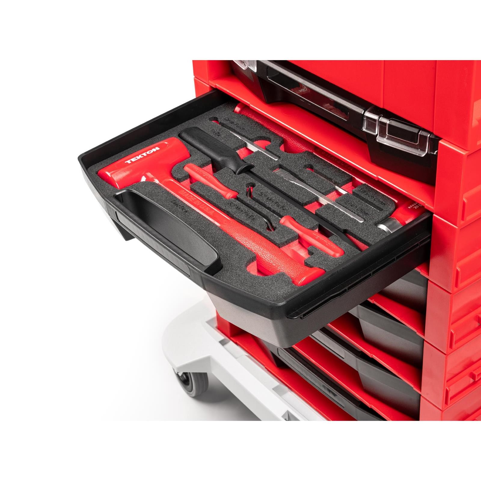 Tekton OLB94701 Striking Tools Set with Open Top Drawer and Rack