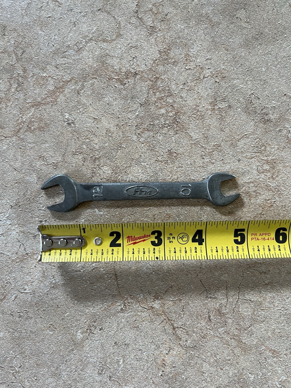 Vintage HM Honda Motor 10mm 12mm Metric Double Open Ended Wrench