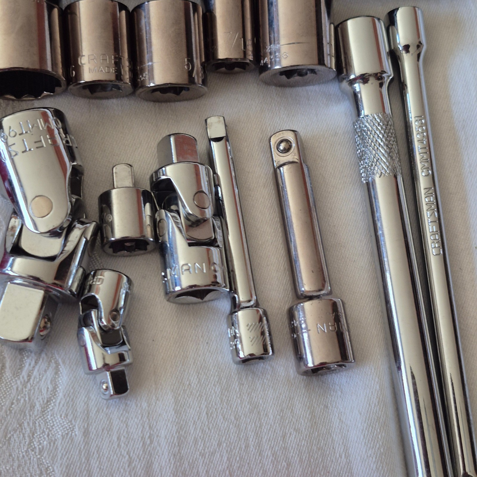CRAFTSMAN MIXED SOCKET SETS SAE METRIC 3 RATCHETS SWIVELS ARES MAGNETIC HOLDERS