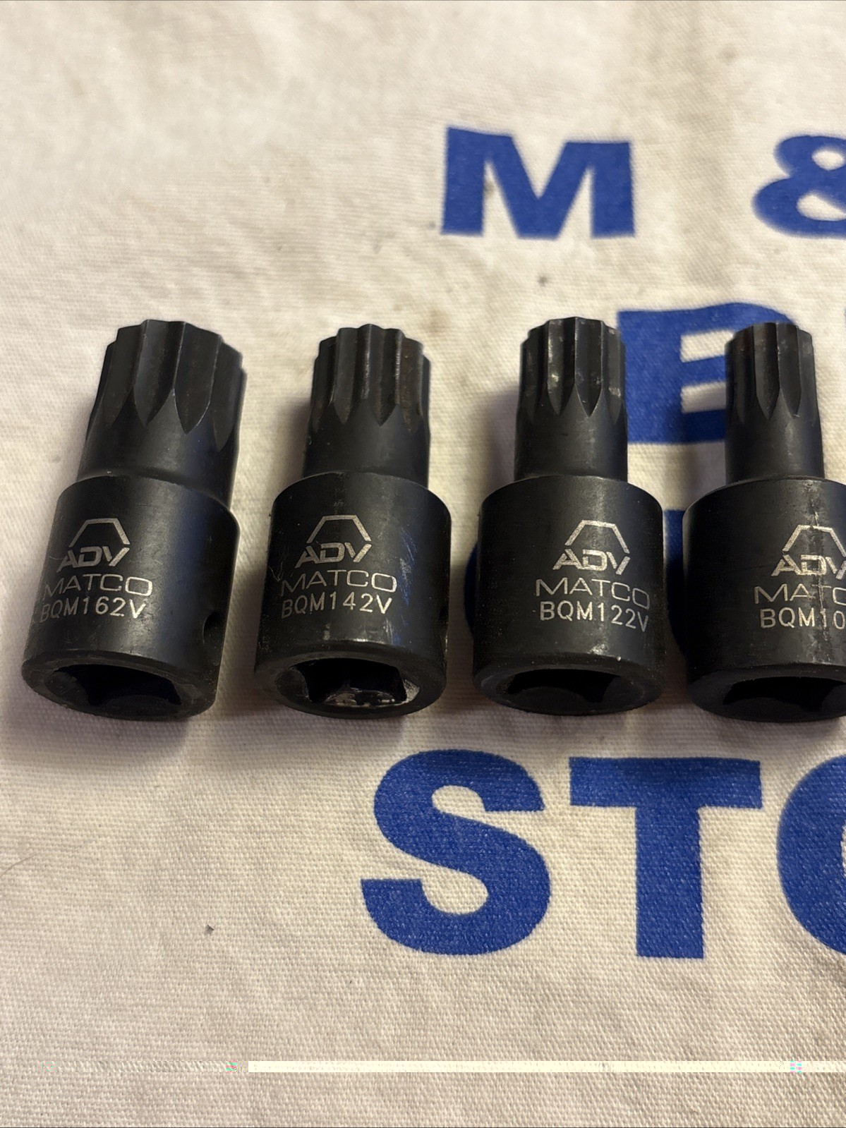 Matco 3/8″ Drive 8pc Impact Triple Square Bit Set M4-M16 w/ Rail BQM