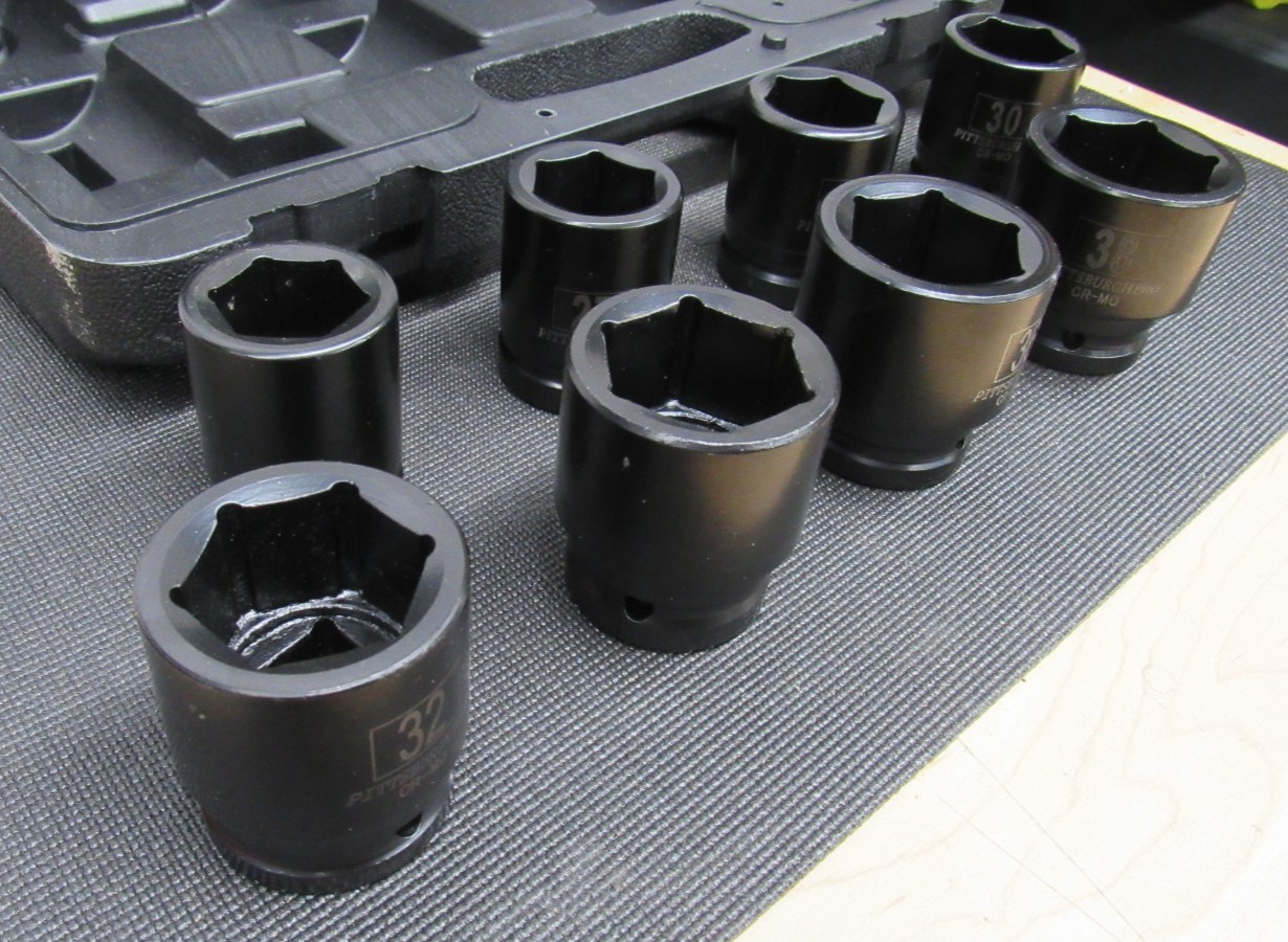 Pittsburgh Pro 3/4″ Metric 6pt CR-MO Impact Socket Set 26-38mm NEW 67965