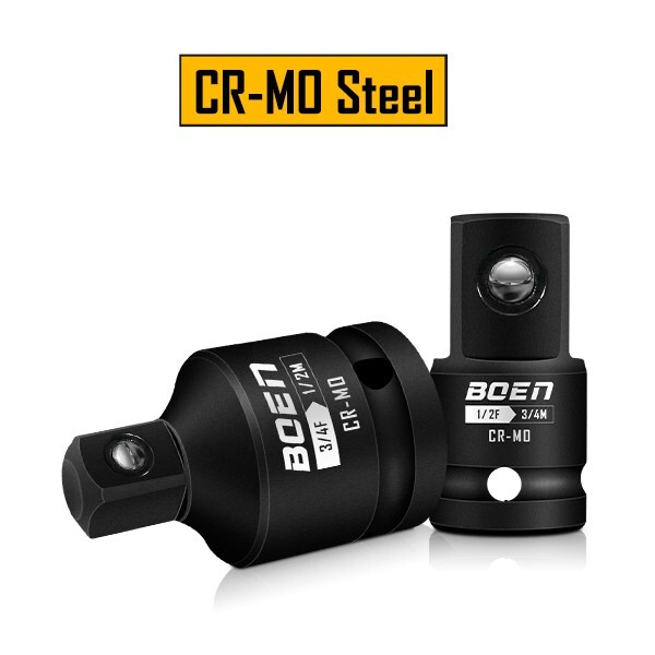 6 Piece Impact Socket Adapter and Reducer Set, 1/4″ 3/8″ 1/2″ 3/4″ Drive Socket