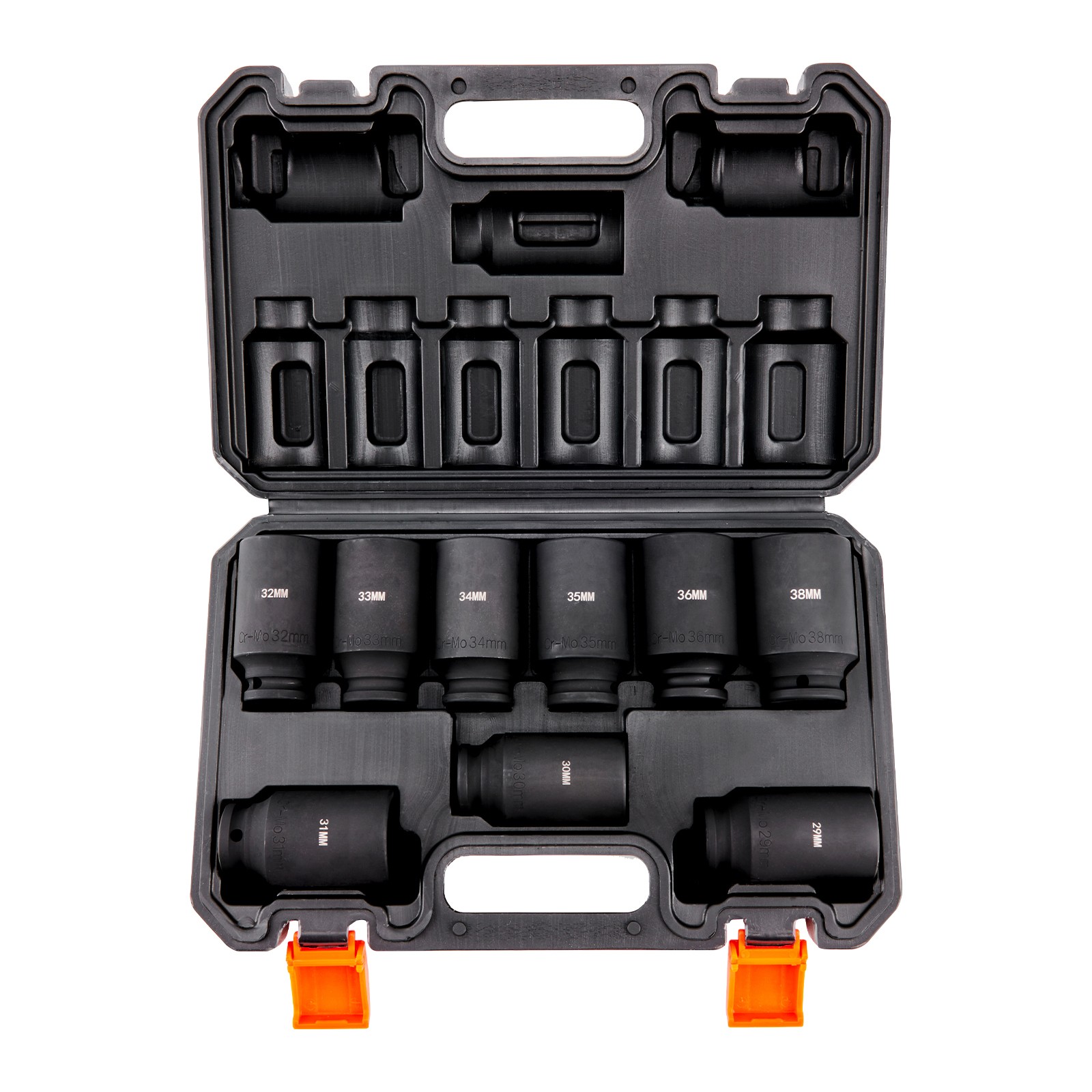 Uimoso Impact Sockets Set 9pcs 6-Point 1/2in Metric Drive Bit Ratchet Tool Kit