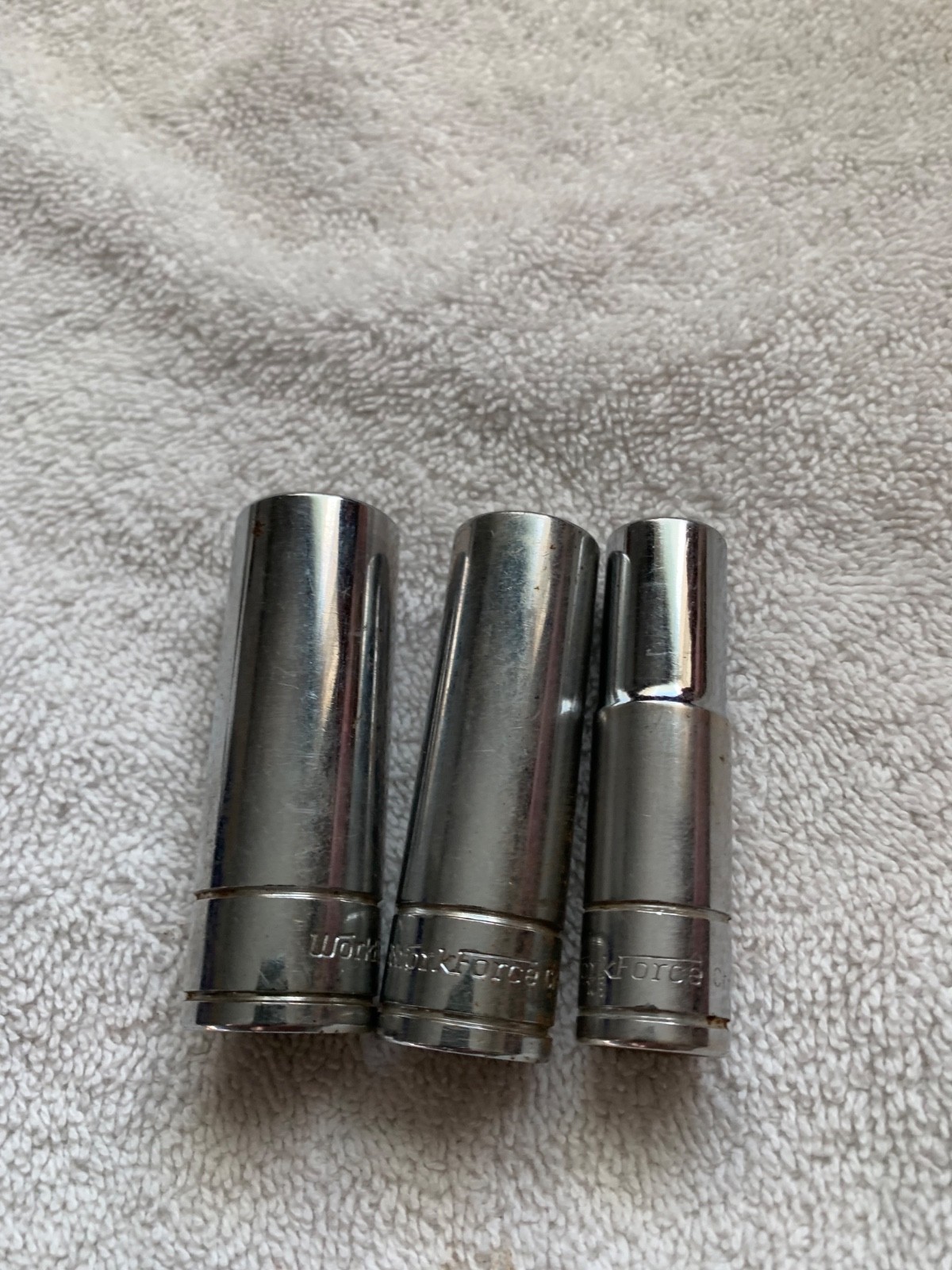 Workforce 3/8 Drive 6 Point Deep-well Sockets SAE 5/8, 7/16, 9/16