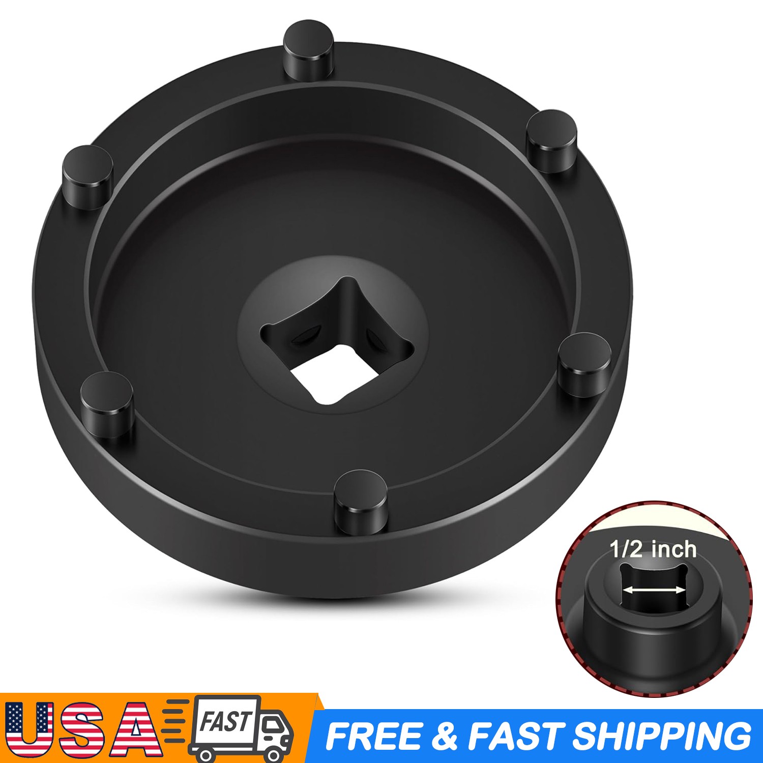 W83009 Heavy Duty 6 Lug Axle Nut Socket for 2006-2014 Dodge Ram Trucks 1500-5500