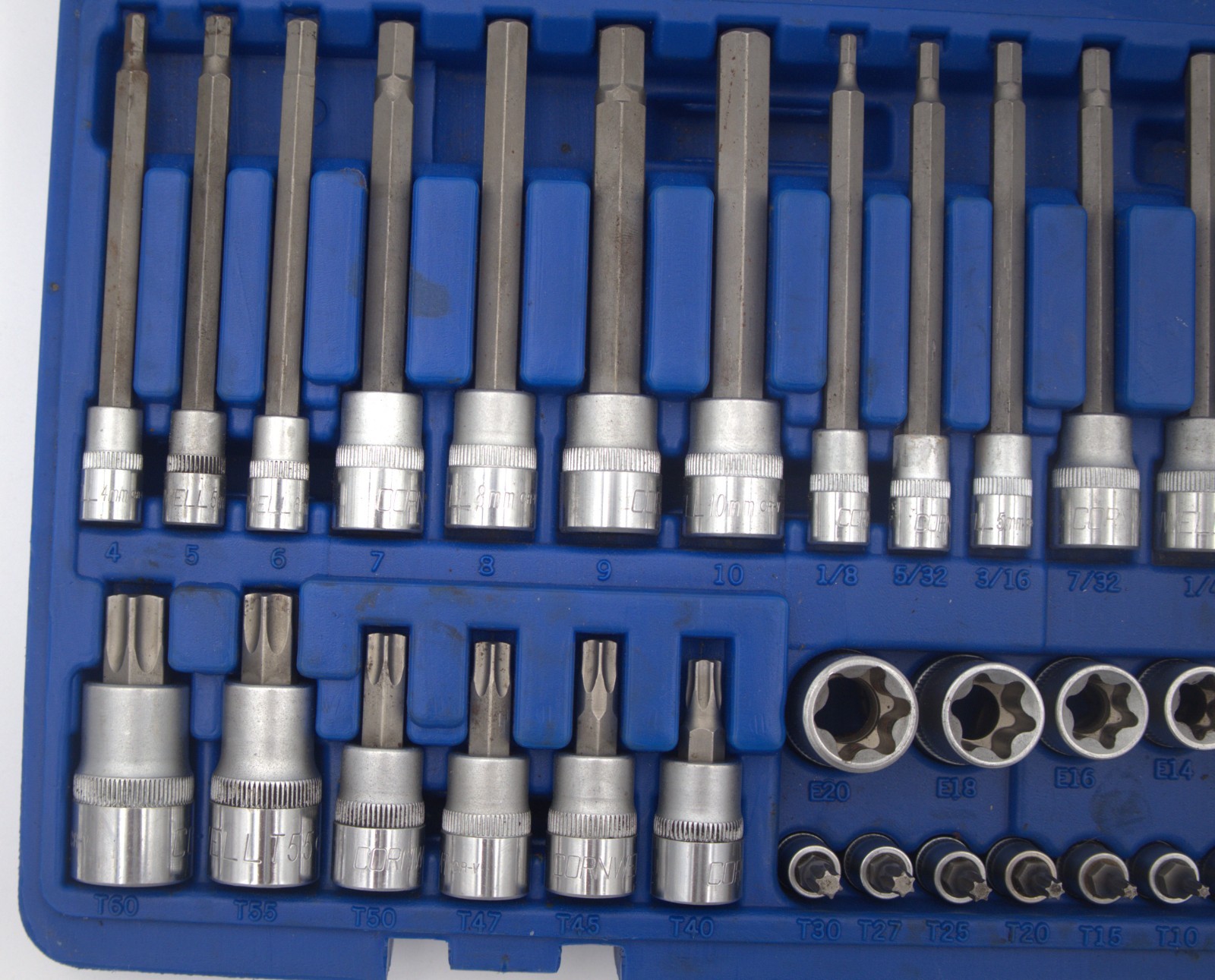 Cornwell CBSMTH62S 62pc Hex Torx Tamper Proof Inverted Star Bit Socket Set Read